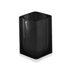 Gedy 7398-85 Black Square Toothbrush Holder