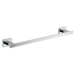 Gedy 4421-30-13 Towel Bar, 14 Inch, Square, Polished Chrome