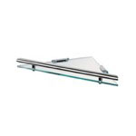 Geesa 6521-02 Triangular Clear Glass Bathroom Shelf