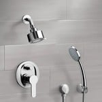 Remer SFH09 Chrome Shower System with Multi Function Shower Head and Hand Shower