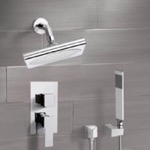 Remer SFH6193 Chrome Shower System with 9 Inch Rain Shower Head and Hand Shower