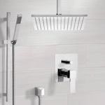 Remer SFR7505 Shower System with Ceiling 12 Inch Rain Shower Head and Hand Shower