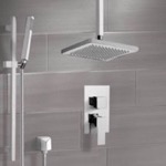 Remer SFR7546 Shower System with Ceiling 9.5 Inch Rain Shower Head and Hand Shower