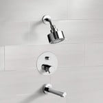 Remer TSF03 Chrome Thermostatic Tub and Shower Faucet Sets with Multi Function Shower Head
