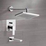 Remer TSF2115 Tub and Shower Faucet Sets with 9.5 Inch Rain Shower Head