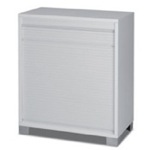 Sarmog 7046 Modern White Small Cabinet with Rolling Shutter