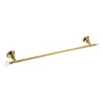 StilHaus SL05-16 Towel Bar, Gold, Brass, 24 Inch, with Crystals