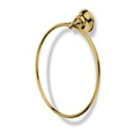 StilHaus SM07-16 Contemporary Gold Finish Brass Towel Ring