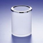 Windisch 91125M Rounded Frosted Crystal Glass Toothbrush Holder