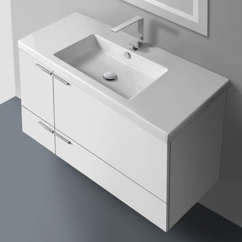 Floating Bathroom Vanity, Modern, 40 Inch ACF ANS34