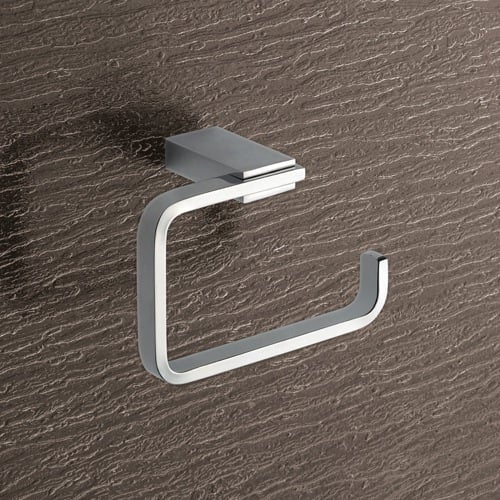 Toilet Paper Holder, Square, Polished Chrome Gedy 3824-13