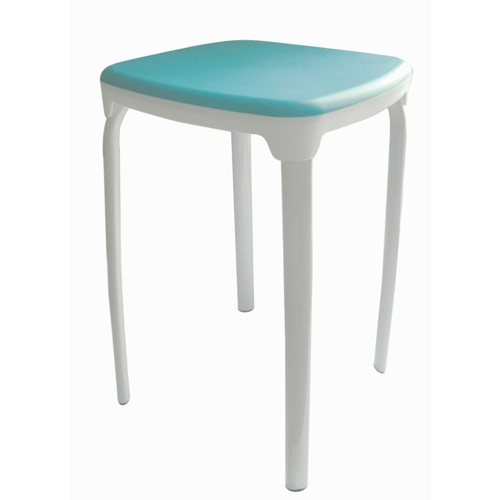 Rounded Square Stool With Multiple Finishes Gedy 5172