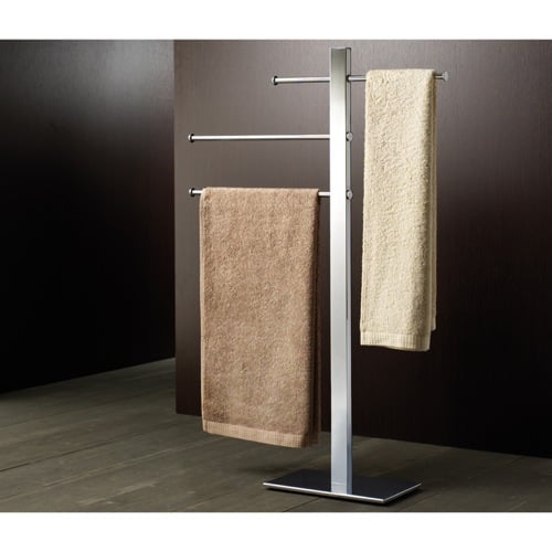 Towel Stand, Square, Chromed Brass Gedy 7631-13