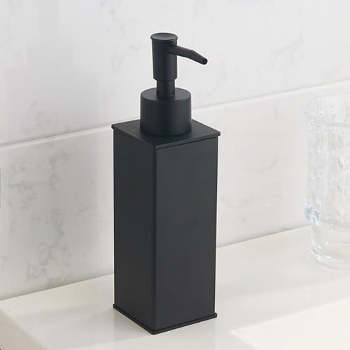 Soap Dispenser, Square, Modern, Matte Black Nameeks NCB83