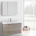 ACF ANS1309 Wall Mounted Bathroom Vanity, Modern, 39