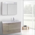 ACF ANS1326 Wall Mounted Bathroom Vanity, Modern, 40 Inch, Larch Canapa