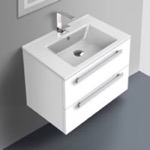 ACF DA04 Modern Wall Mounted Bathroom Vanity, 24