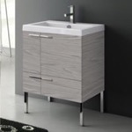 ACF ANS30-Grey Walnut Free Standing Bathroom Vanity, Modern, 23