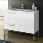 Bathroom Vanity, ACF ANS33, Modern Floor Standing Bathroom Vanity & Sink, 39