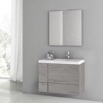 ACF ANS1427 Wall Mounted Bathroom Vanity & Sink, Modern, 31