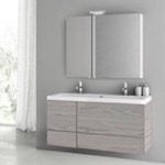 ACF ANS1411 Double Bathroom Vanity, Wall Mount, Wide, 47