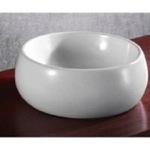 Caracalla CA4921 Circular White Ceramic Vessel Bathroom Sink