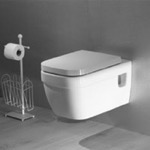 CeraStyle 018200 Modern Wall Mount Toilet, Ceramic, Squared