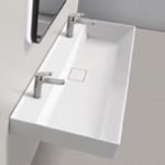 CeraStyle 037600-U Trough Ceramic Wall Mounted or Drop In Sink