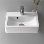CeraStyle 001400-U Small Ceramic Wall Mounted or Vessel Sink