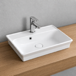 CeraStyle 042600-U/D Drop In Sink - 24 Inch, Rectangular, Modern, Ceramic