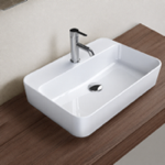 CeraStyle 078600-U Vessel Sink - 24 Inch, Oval, Modern, Ceramic