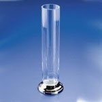 Windisch 61115D Tall Rounded Clear Crystal Glass Bathroom Vase