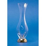 Windisch 61475D Tall Clear Crystal Glass Bathroom Vase