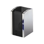 Toothbrush Holder, Gedy 1198-85, Anthracite and Chrome Thermoplastic Resins Square Toothbrush Holder