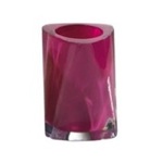 Toothbrush Holder, Gedy 4698-53, Ruby Red Round Countertop Toothbrush Holder