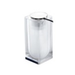 Gedy 7381-00 Transparent Square Counter Soap Dispenser