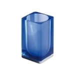Gedy 7398-05 Blue Square Toothbrush Holder