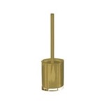 Toilet Brush, Gedy 7433-87, Gold Finish Toilet Brush Holder with Crystals