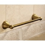 Gedy 7521-44 Classic-Style Bronze Towel Bar