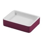Gedy 7911-53 Rectangle Ruby Red Soap Holder
