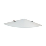 Gedy 2119-24 Corner Ultralight Glass Bathroom Shelf