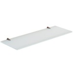 Gedy 2119-45 18 Inch Ultralight Glass Bathroom Shelf