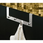 Gedy 2124-13 Multiple Hook, Chrome, Over Door (for shower door)