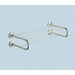 Gedy 2435-13 Polished Chrome Towel Shelf With Towel Bar