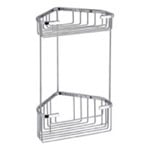 Matte Black Corner Shower Basket, Tobago Gedy 2479-14 by Nameeks