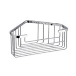 Gedy 2483 Chrome Wire Corner Shower Basket