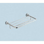 Gedy 2735-13 Polished Chrome Towel Shelf With Towel Bar