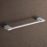 Gedy 3821-35-13 Towel Bar, 14 Inch, Square, Polished Chrome