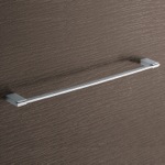 Gedy 3821-60-13 Towel Bar, Square, 24 Inch, Polished Chrome