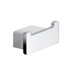Gedy 5426-13 Square Polished Chrome Double Hook